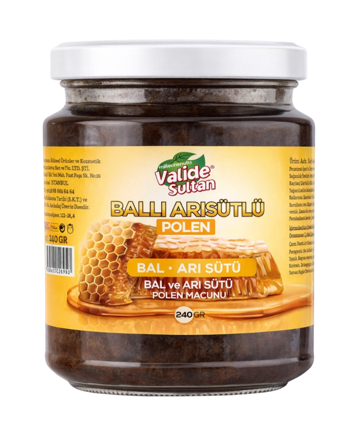 Collagen Life Ballı, Arı Sütü, Polen Macunu - 240 Gr