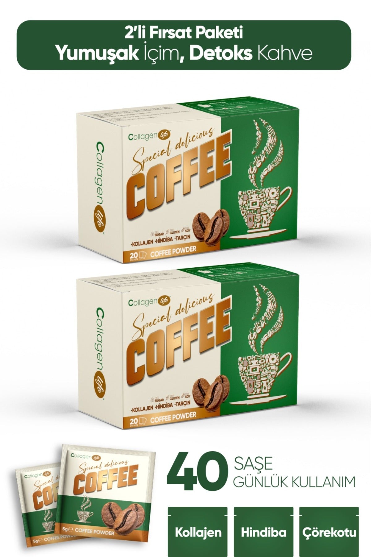 Collagen Life Special Coffee 2'li Set - 2 x 20 Saşe