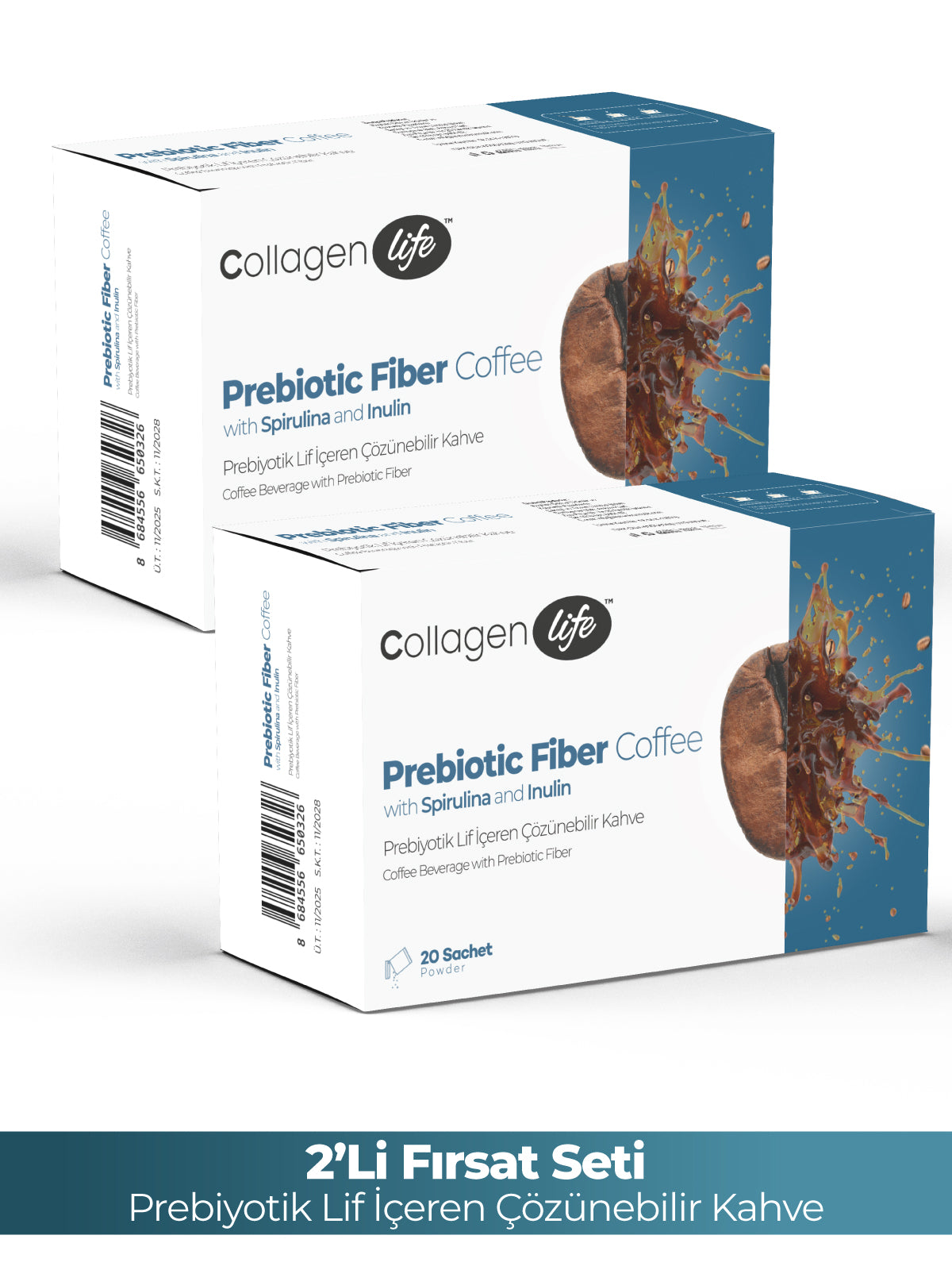 Collagen Life Prebiotic Fiber Coffee 2'Lİ