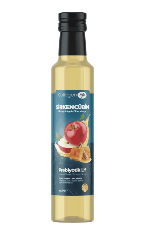 Sirkencübin Sirke  Honey & Apple Cider Vinegar 250ml - Prebiyotik Lif Doğal Fermantasyon
